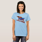 T-shirt Wonder Wiener Dog Superhero (Devant entier)