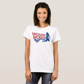 T-shirt Wonder Woman 75th Anniversary Red & Blue Logo (Devant entier)