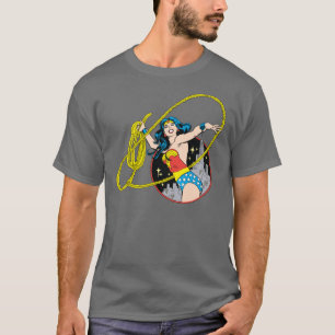 T-shirt Wonder Woman avec l'Arrière - plan de la ville