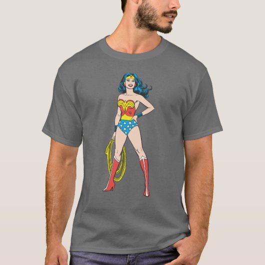T-shirt Wonder Woman debout (Devant)