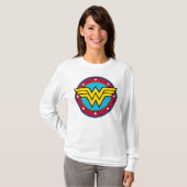 T-shirt Wonder Woman | Logo Cercle & Etoiles (Devant entier)