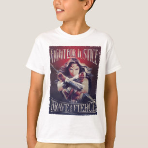 T-shirt Wonder Woman Lutte Pour La Justice