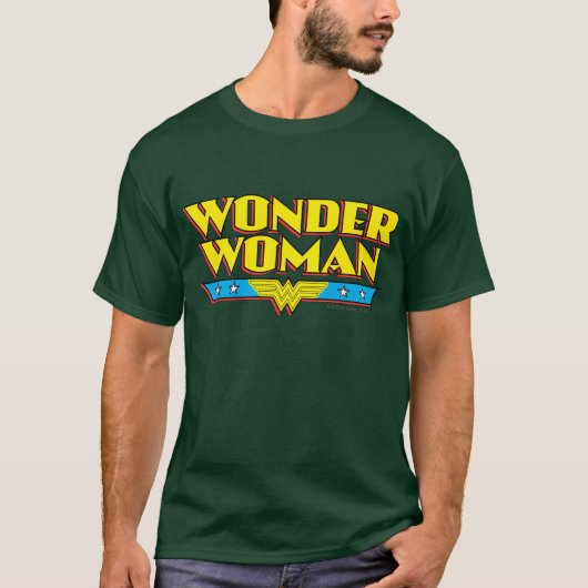 T-shirt Wonder Woman Nom et logo (Devant)