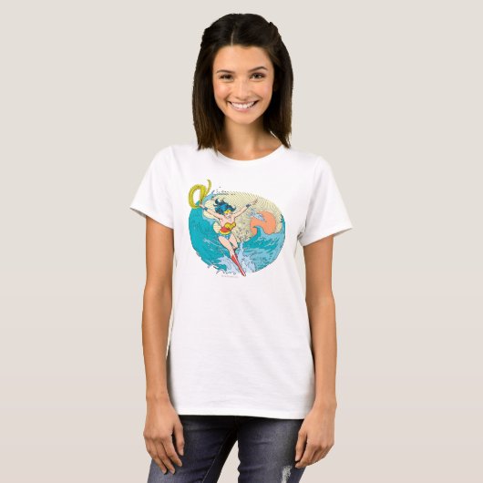 T-shirt Wonder Woman Ocean Sky (Devant entier)
