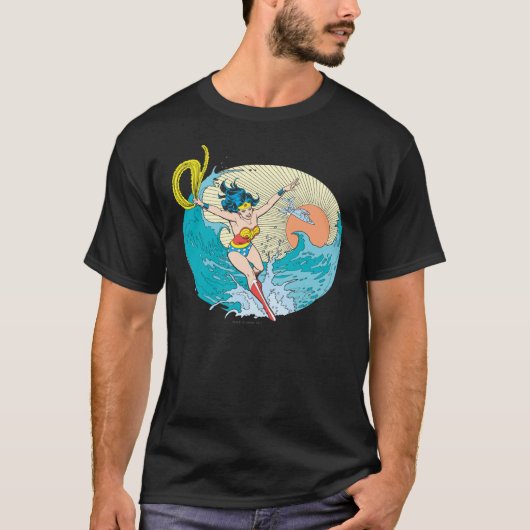 T-shirt Wonder Woman Ocean Sky (Devant)