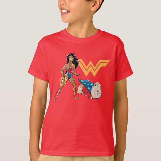 T-shirt Wonder Woman & PB (Devant)