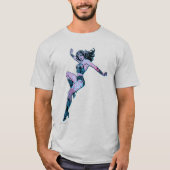 T-shirt Wonder Woman Pose colorée (Devant)