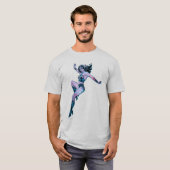 T-shirt Wonder Woman Pose colorée (Devant entier)