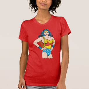 T-shirt Wonder Woman  Pose Vintage avec Lasso