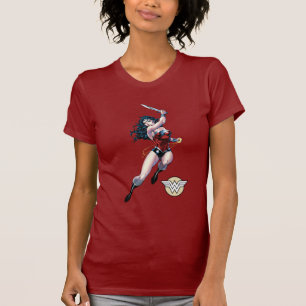 T-shirt Wonder Woman Swning Sword