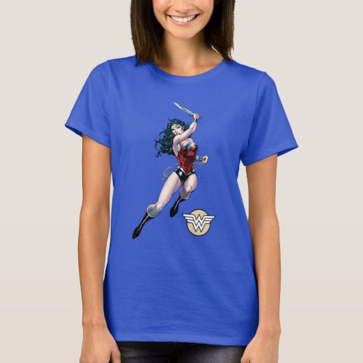 T-shirt Wonder Woman Swning Sword (Devant)