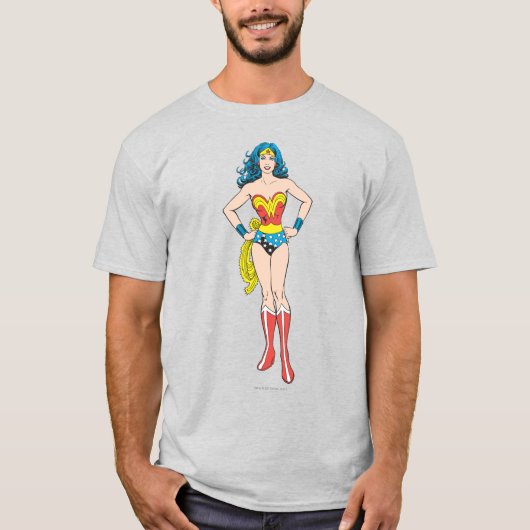 T-shirt Wonder Woman tient sur les hanches (Devant)