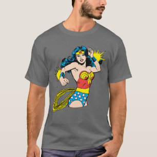 T-shirt Wonder Woman Twist avec des menottes brillantes