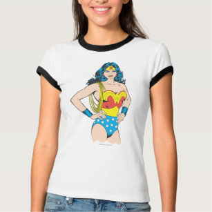 T-shirt Wonder Woman   Vintage Pose with Lasso