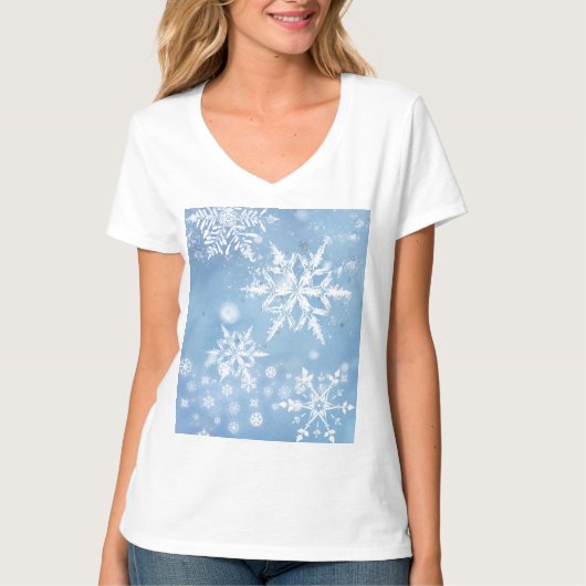 T-shirt Wonderful Christmas Snow (Devant)