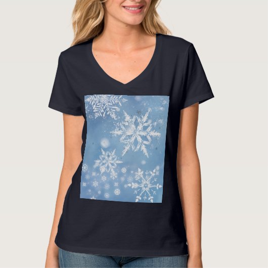 T-shirt Wonderful Christmas Snow (Devant)