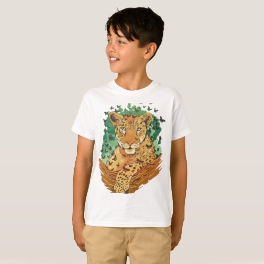 T-shirt wonderful leopard design with a grandiosa charisma (Devant entier)