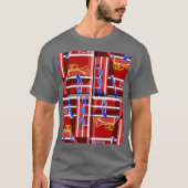 T-shirt Wonderful Music Blue Summer Vibes Geometric Romant (Devant)