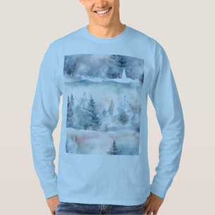 T-shirt Wonderland d'hiver - Artistic Light Blue