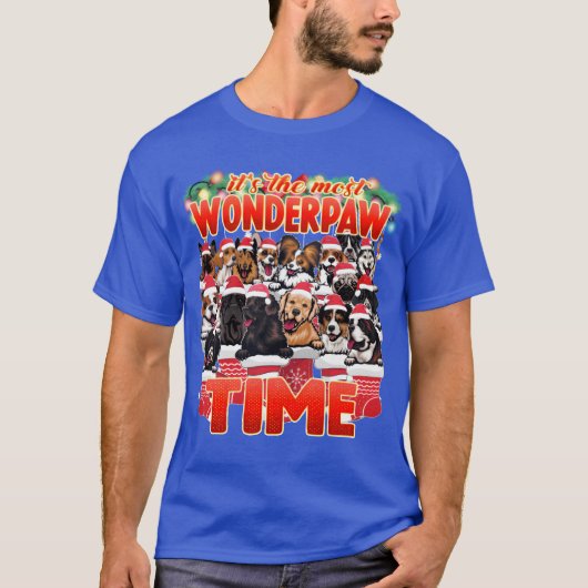 T-shirt Wonderpawime mignon Chiens mignons Noël (Devant)