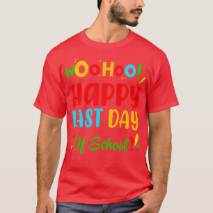 T-shirt Woo Hoo Joyeux Dernier Jour De L'École Amusants Pr