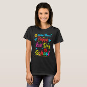 T-shirt Woo Hoo Joyeux Jour De L'École Fun Enseignant Étud (Devant entier)