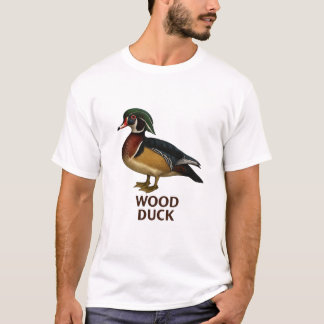 T-shirt Wood Duck T-Shirt: Waterfowl Bird Design 
