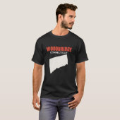 T-shirt Woodbridge Connecticut USA State America Travel Co (Devant entier)