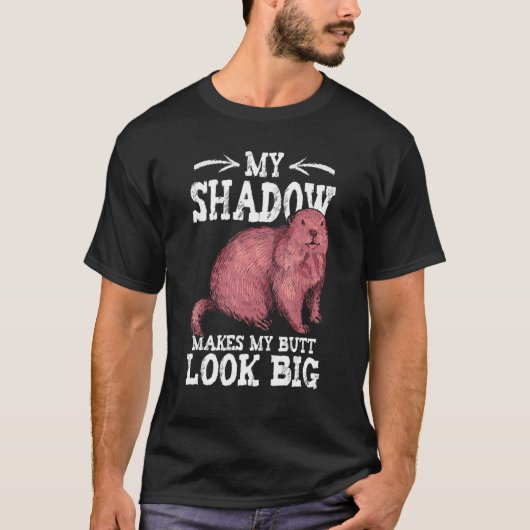 T-shirt Woodchuck Shadow Groundhog Day (Devant)
