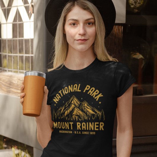 T-shirt Woodland Scenery of Mount Rainier National Park