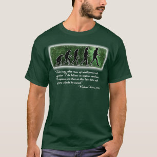 T-shirt Woodrow Wilson sur l'évolution
