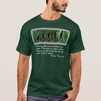 T-shirt Woodrow Wilson sur l'évolution