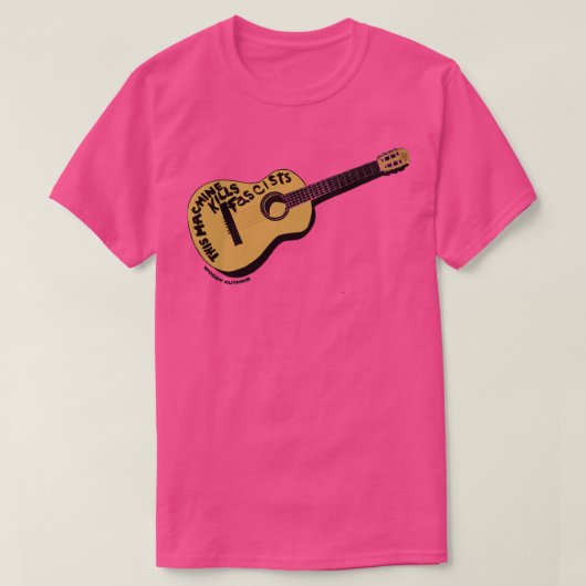 T-shirt Woody Guthrie Cette machine tue les fascistes (Design devant)