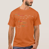 T-shirt WOOF DOG PYTHON CODE amis ami (Devant)
