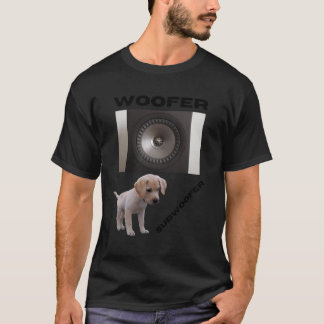T-shirt Woofer and Subwoofer cute puppy design gift friend