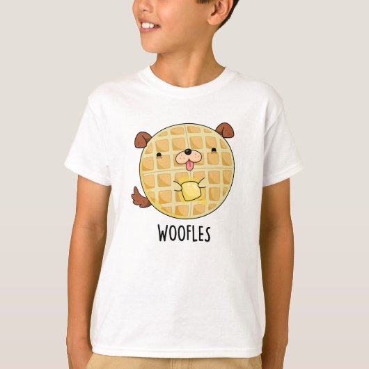T-shirt Woofles Doggy Doggy Waffle Pun (Devant)
