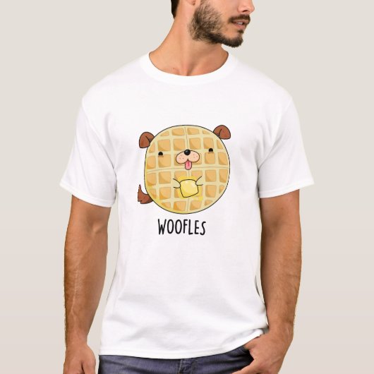 T-shirt Woofles Doggy Doggy Waffle Pun (Devant)