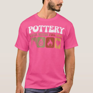 T-shirt Woony Pottery Terre Eau Feu d'Âme Argile Cerami