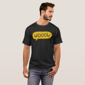 T-shirt WOOOOW Modern Yellow Speech Bubble Excitement art (Devant entier)