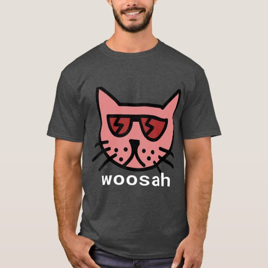 T-shirt Woosah Calm Yoga Exhale (3) (Devant)