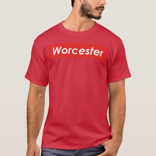 T-shirt Worcester Massachusetts rétro (Devant)