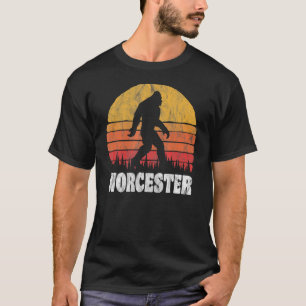 T-shirt Worcester Vintage 80 Bigoot Retro Sunset