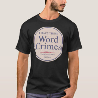T-shirt Word Crimes vintage funny family