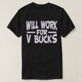 T-shirt work for v buv design gamer (Design devant)
