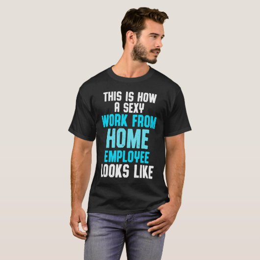 T-shirt Work From Home Flag Remote Working Employee (Devant entier)