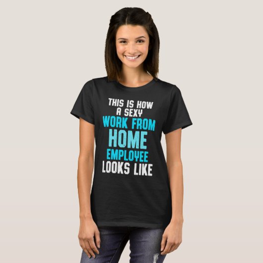 T-shirt Work From Home Flag Remote Working Employee (Devant entier)