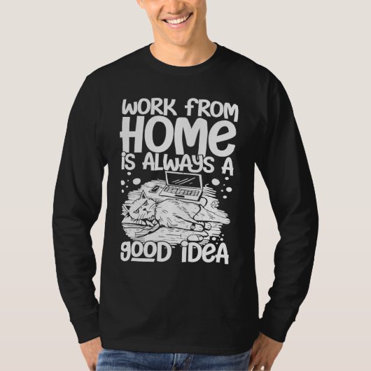 T-shirt Work From Home Office Job Ideas Business Online De (Devant)