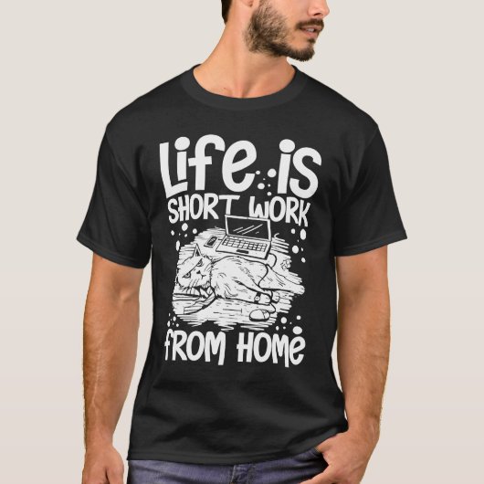 T-shirt Work From Home Office Job Ideas Business Online De (Devant)