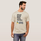 T-shirt Work Hard Rest Even Harder Minimal Quote Design (Devant entier)
