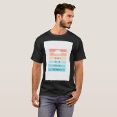T-shirt Work Save Travel Repeat Illustration (Devant entier)